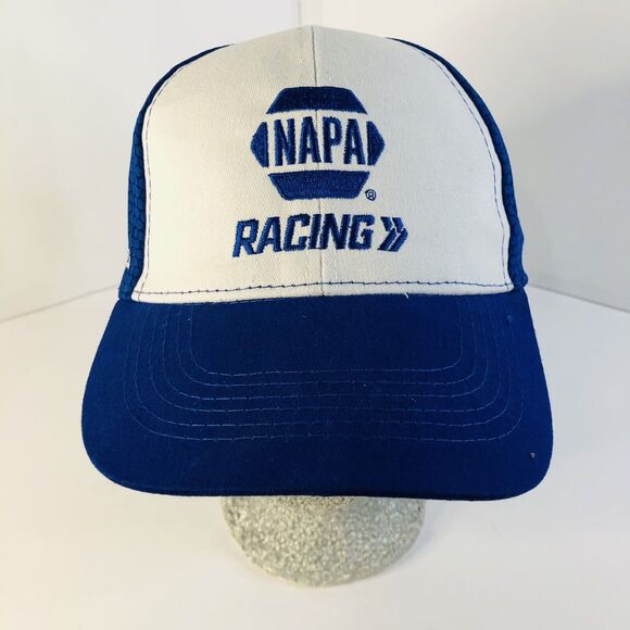 Racing Cap NASCAR NHRA IndyCar Outlaws Arca West Adjustable Hat Blue Team NAPA - Picture 3 of 13